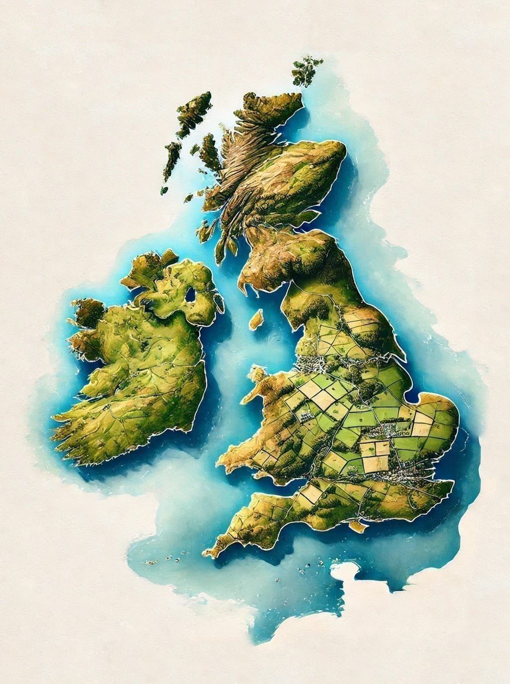 Map of Great Britain showing Comfort Workshop manufacturing locations